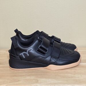 TYR L-2 Lifter Weightlifting Shoes Black Gum Grey Men's Size 8 Women's 9.5